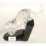 A Swarovski crystal ''Power of Elegance'' panther, with box and paperwork As new.