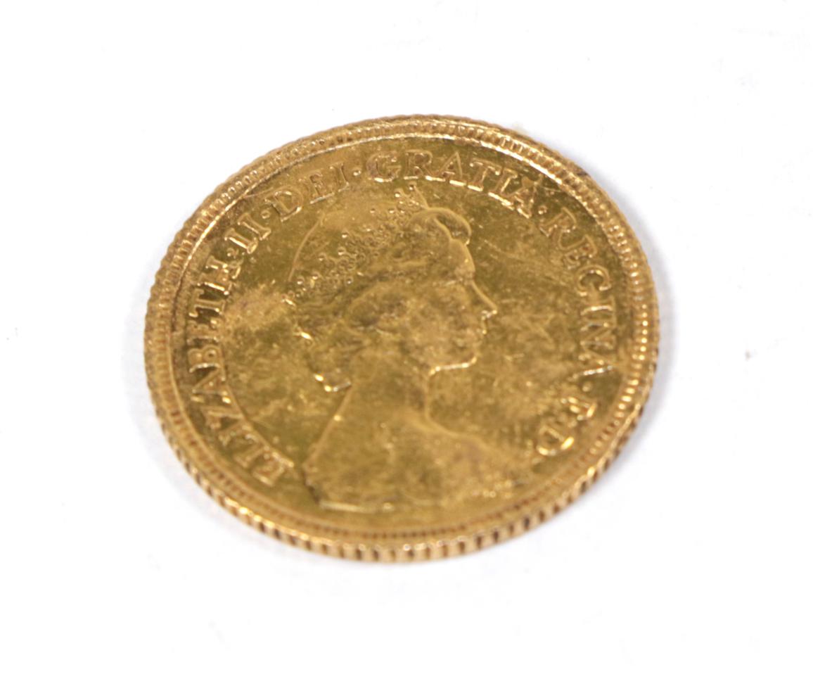 A Queen Elizabeth II half sovereign, 1982