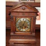 A late 19th century German mantel clock