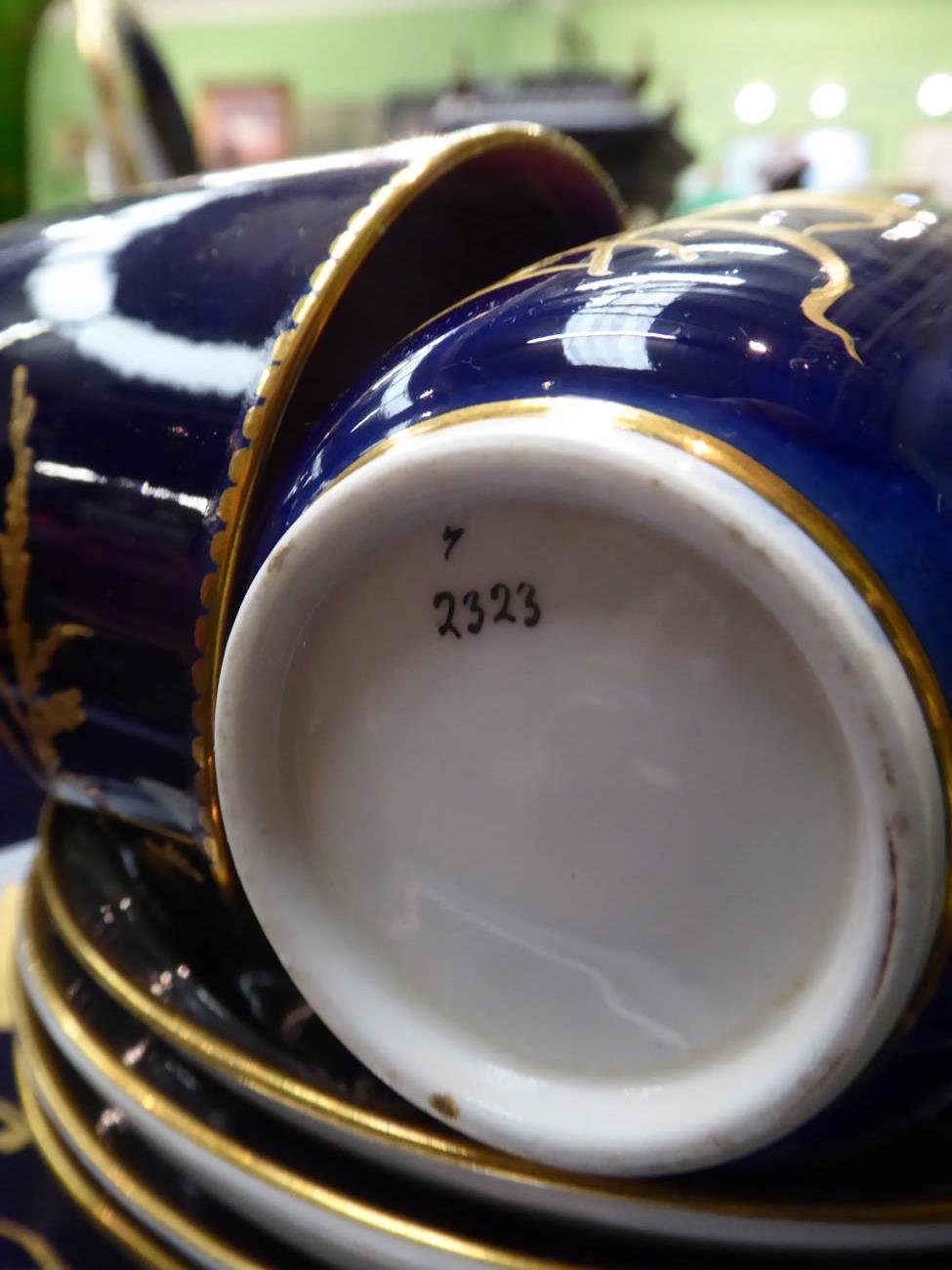 A part service of late 19th century English porcelain tea, coffee and dinner wares, each decorated - Image 3 of 3