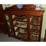 An Edwardian mahogany inlaid display cabinet