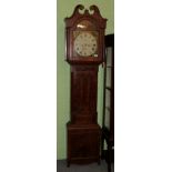 ~ A Scottish mahogany eight day longcase clock, signed Geo. Richie, Arbroath, circa 1830