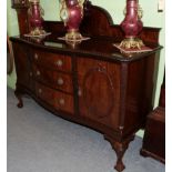 An early 20th century mahogany sideboard