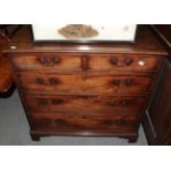 A George III mahogany chest of drawers