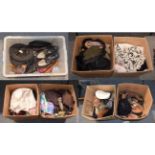 Quantity of assorted ladies and gents shoes, hats including opera hats (a.f.), bags, theatrical