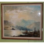 Robert Leslie Howey, (20th century) scene depicting Elterwater and Langdale Pikes, watercolour