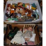 Assorted dolls items, including quantity of 1930s and later wooden, metal, tin plate, plastic