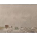 Roland Vivian Pitchforth RA, ARWS (1895-1982) ''After Rain on the M1'' Signed, watercolour, 22.5cm