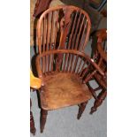 A 19th century Windsor armchair