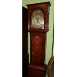 ~ An oak eight day longcase clock with rocking ship automata, signed Timothy Richardson, Darlington,