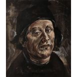 Rowland Suddaby (1912-1972), Renaissance Bishop, pastel on paper, 33cm by 28cm Artist's Resale