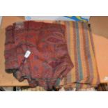 A 19th century woven paisley shawl and another smaller (2)