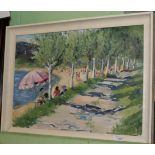 E P Duncombe, Ardgay, Easter Ross, signed and inscribed, watercolour, together with Nan S Tuganni,