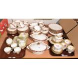 A Royal Doulton 'Winthrop' pattern part dinner service; a Hammersley & Co. part tea service; and a