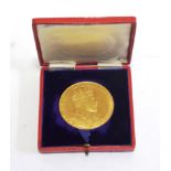 Edward VII (1901-1910), Gold Coronation medal,1902, official Royal Mint issue, 55mm, by G.W. de