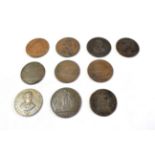 Middlesex Halfpenny Tokens (10), Mail coach, 1797, A mail coach, MAIL COACH HALFPENNY PAYABLE IN