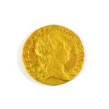 George III (1760-1820), Guinea, 1761, first laureate head right (two leaves at top of wreath),