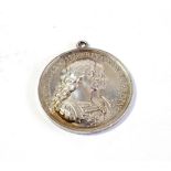 Charles II (1660-85), British Colonisation, 1670, silver medal by J. Roettier, conjoined busts