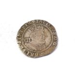 James I (1603-1625), Shilling, third coinage, sixth bust, mm. trefoil, 5.79g, (S.2668). Weakly