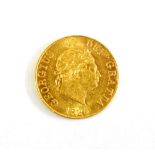 George III (1760-1820), Half Sovereign, 1820, laureate head right, (S.3786). Surface contact