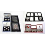 Elizabeth II (1952-), silver proof set, 2008, 'Emblems of Britain', (S.PSS27-2008); silver proof