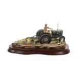 Border Fine Arts 'The Fergie' (Tractor Ploughing), model No. JH64 by Ray Ayres, limited edition