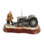 Border Fine Arts 'An Early Start' (Massey Ferguson Tractor), model No. JH91, signed to base by Ray
