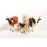 Beswick Ayrshire Bull Ch. 'Whitehill Mandate', model No. 1454B, Ayrshire Cow Ch. 'Ickham Bessie',