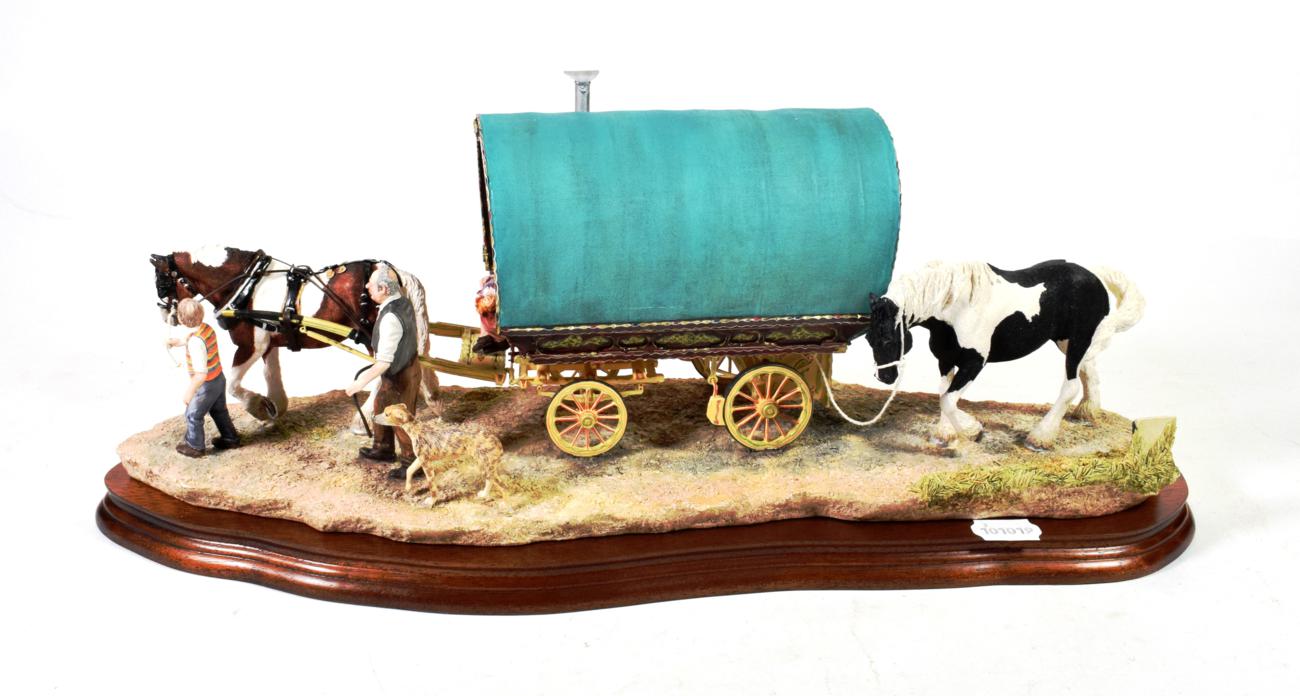 Border Fine Arts 'Arriving at Appleby Fair' (Bow Top Wagon and Family), model No. B0402, limited