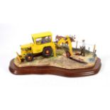 Border Fine Arts 'Laying the Clays' (Farmer laying land drains, Ayrshire Cows), model No. B0535 by