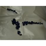A quantity of loose marquise cut sapphires, totalling 14.95 carat approximately