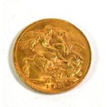 A 1911 gold sovereign