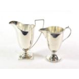 Two George V silver cream-jugs, one by James Dixon and Sons, Sheffield, 1910, the other by G.