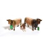 Beswick Cattle Comprising: Dairy Shorthorn Bull Ch. ''Gwersylt Lord Oxford 74th'', model No. 1504,