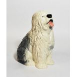 Beswick Fireside Old English Sheepdog, model No. 2232, grey and white gloss