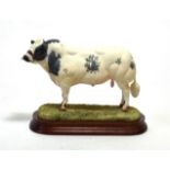 Border Fine Arts 'Belgian Blue Bull', model No. B0406 by Ray Ayres, limited edition 882/1250, on