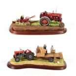 Border Fine Arts Studio Tractor Models: 'Loading Up' (MF 35), model No. A3448 and 'Making