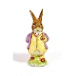 Beswick Beatrix Potter 'Mr. Benjamin Bunny', Second Version: Pipe In, lilac jacket, Rare backstamp