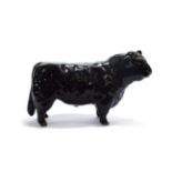 Beswick Galloway Bull, model No. 1746A, black gloss