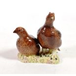 Beswick Grouse (Pair), model No. 2063, red-brown gloss