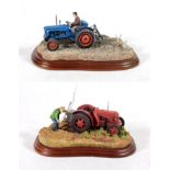 Border Fine Arts Studio Tractor Models: 'Ridging Up' (Fordson Dexta), model No. A2141 and 'Tattie
