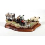 Border Fine Arts 'All in a Day's Work' (Farmer on ATV herding sheep), model No. B0593 by Kirsty