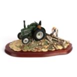 Border Fine Arts 'Hauling Out' (Field Marshall Tractor), model No. JH98 by Ray Ayres, limited