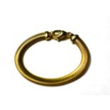 A 9 carat gold fancy link bracelet, length 19cm. Gross weight 19.6 grams.