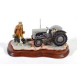 Border Fine Arts 'An Early Start' (Massey Ferguson Tractor), model No. JH91 by Ray Ayres, on wood