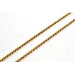 A 9 carat gold rope twist necklace, length 60.5cm . Gross weight 17.1 grams.
