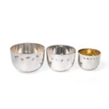 Three Elizabeth II Silver Tumbler-Cups, One by C. J. Vander, Sheffield, 1997; One by Whitehill