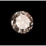 A Loose Diamond, the round brilliant cut diamond, diamond weighs 0.80 carat approximately not