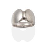 A Contemporary Silver Ring, by Georg Jensen, of plain polished form, numbered 100, finger size L1/