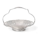 An Elizabeth II Silver Basket, by C. J. Vander, Sheffield, 1998, shaped circular and on spreading